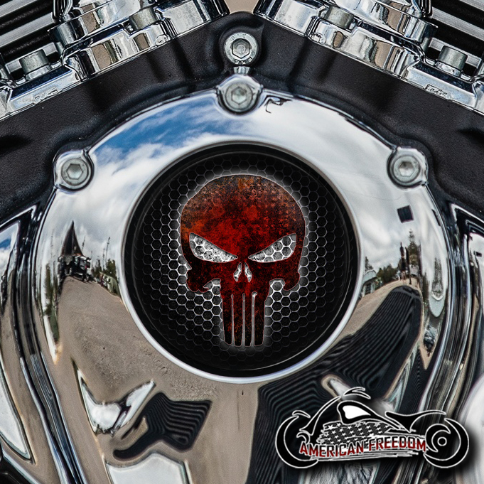 Indian Thunder Stroke Cam Insert - Punisher Grille (Red)